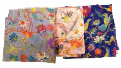Picture of Believe - Bird Floral Design Scarf