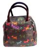 Picture of Lge Handled Bag Dog Print 24x19x14cms