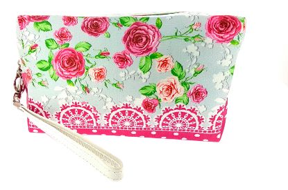 Picture of Rose Print Toiletry hldal 17.5x8x10.5cm