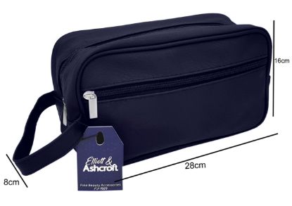 Picture of Matt Navy Faux Leather Bag 8x16x28cm