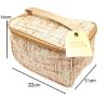 Picture of Beige Fibre Toiletry Bag - 11x22x14cm
