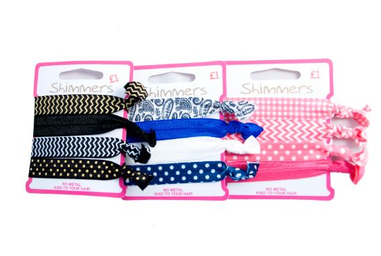 Picture of Shimmers - Black & Crystal Bow Barrette