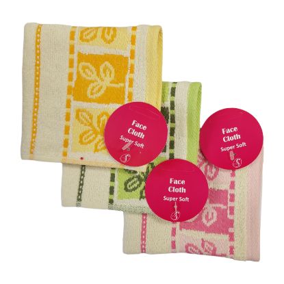 Picture of Serenade Cotton Face Cloth(mixed design)