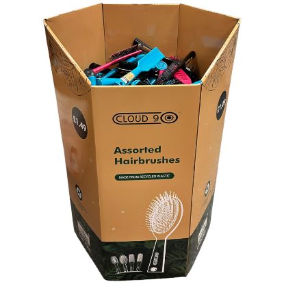 Picture of Recycled Eco Hairbrushes with Dumpbin