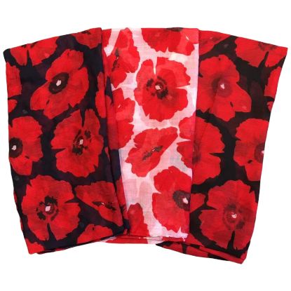 Picture of Believe - Poppy Printed Scarf