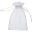 Picture of Organza Gift Bags, pink & white 10x14cm