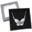 Picture of Believe Butterfly Rose Necklace