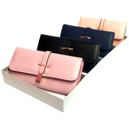 Picture of Ladies Purse Suedette, Strap Latch