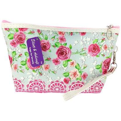 Picture of Rose Print Cosmetic Pouch 24x7.5x14cm
