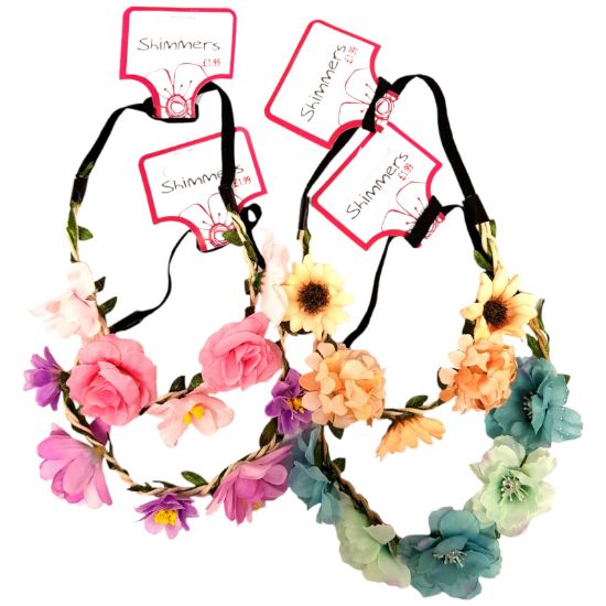 Picture of Shimmers - Floral Row Headband