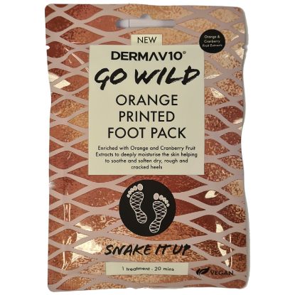 Picture of DermaV10 Go Wild Orange Foot Pack