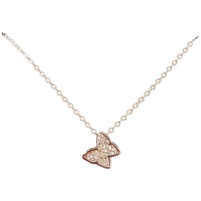 Picture of Diamante Studded Butterfly Necklace