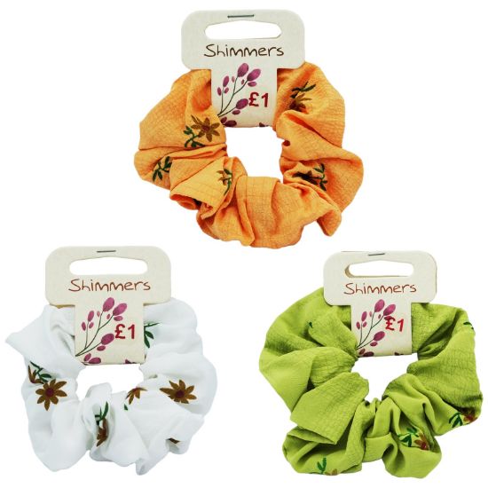 Picture of Shimmers - Flower Print Scrunchy