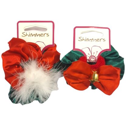 Picture of Xmas - 2pk Scrunchies (designs may vary)