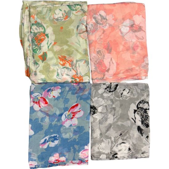 Picture of Believe - Leaf Print Scarf