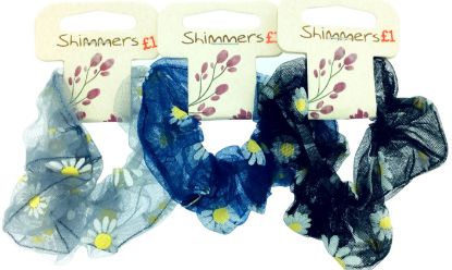 Picture of Shimmers - Sheer Daisy Scrunchy