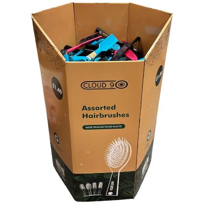 Picture of Recycled Eco Hairbrushes with Dumpbin