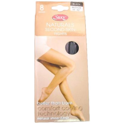 Picture of Silky 8 Denier Naturals 2nd Skin BLK M