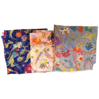 Picture of Believe - Bird Floral Design Scarf