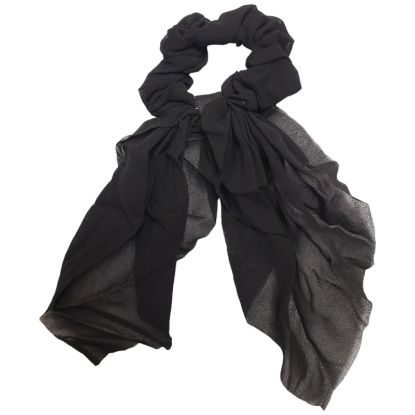 Picture of Shimmers - Black Hanging Tail Scrunchy