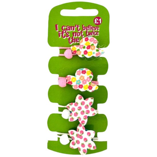 Picture of ICB - 2pk Double Gingham Bow Hair Clips